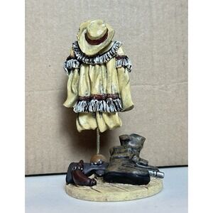 Vintage resin collectible Western Americana Cowboy Outfit Figurine